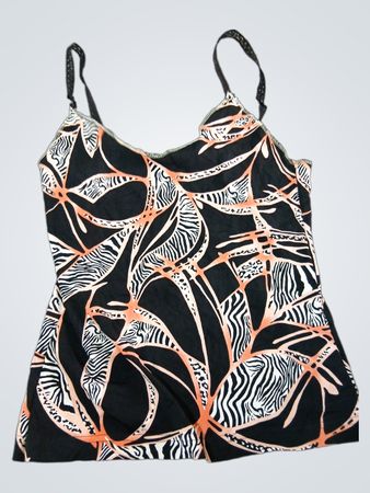 Yeshini Black and Pink Camisole
