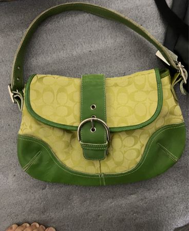 Coach Signature Pattern Hobo Bag