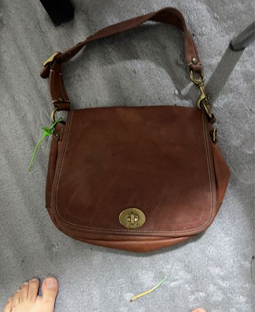 Brown Leather Shoulder Bag