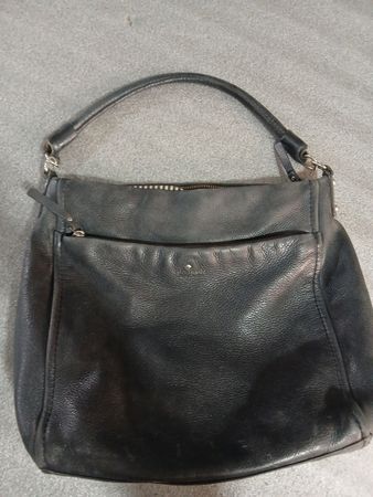 Black Leather Hobo Bag