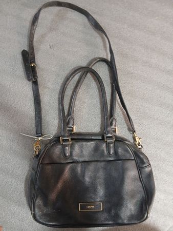 DKNY Leather Satchel Handbag