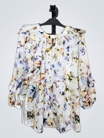 DILAN Blumenmuster-Bluse