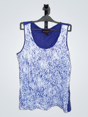 Dana Buchman Damen Blau & Weiß Pailletten Tanktop