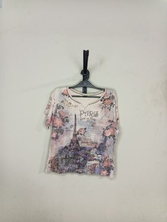 Cactus Paris Eiffel Tower Floral T-Shirt