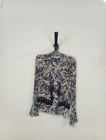 Jessica kleine paisley Druck Langarmbluse