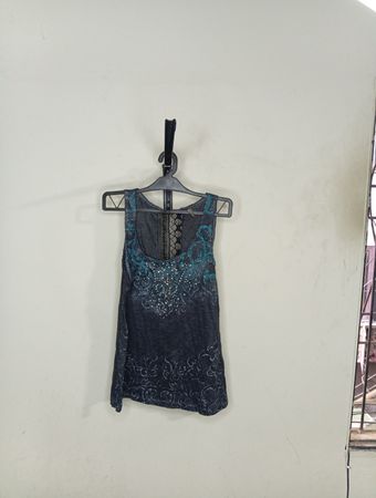 VANITY Damen ärmelloses Tanktop mit Spitzenrücken