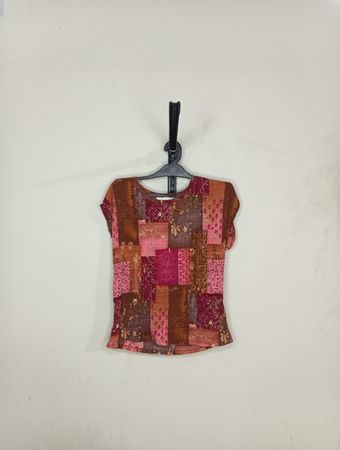 Christie & Jill Damen Patchworkdruck-Bluse