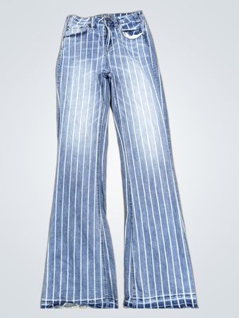 ROCK & ROLL Gestreifte Schlagjeans