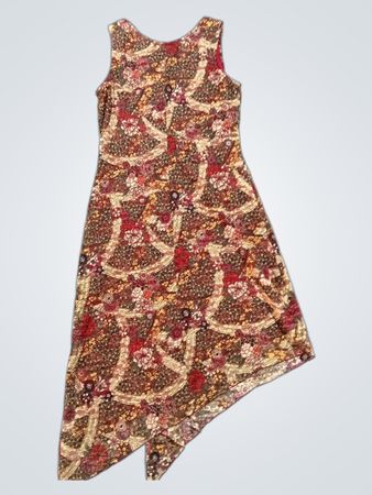 Ärmelloses Kleid mit Blumenmuster