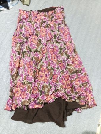 Blumenmuster Kleid