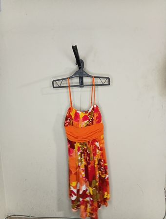 Sorri Damen Kleid mit Blumendruck und Spaghetti-Trägern