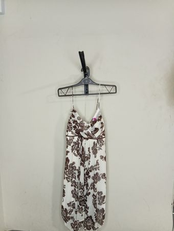 Studio M Weißes Blumendruck-Maxikleid
