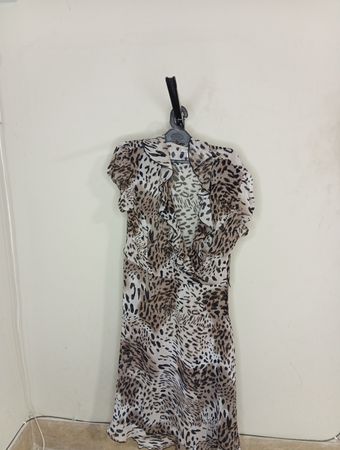 DressBarn Leopardenmuster Maxi-Kleid
