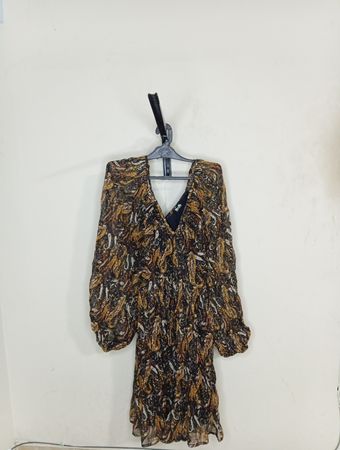 Miss Me Paisley Print V-Neck Dress