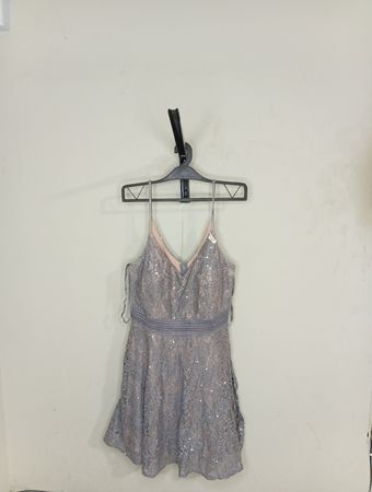 Pailletten-Spitzen-Minikleid