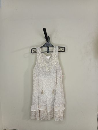 Ärmelloses Blumendruck-Stufenkleid für Damen