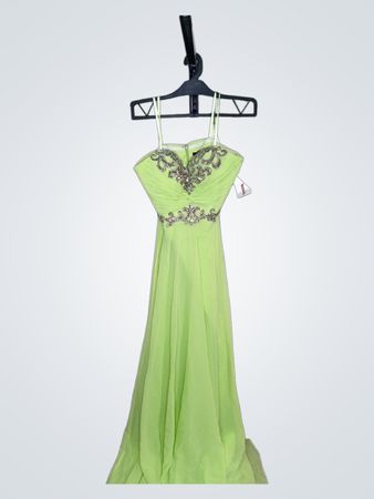 Morielli Maxie Green Verziertes Trägerloses Kleid