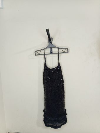 XXI Paillettenslipkleid mit Rüschensaum
