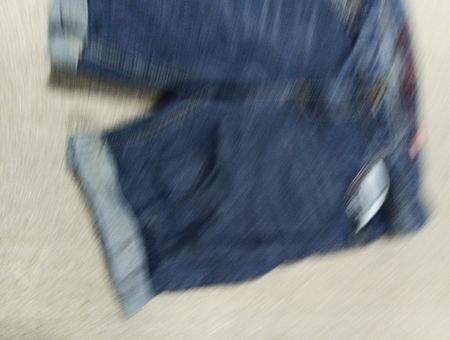 Blaue Denim-Jeans
