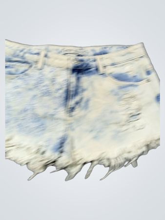Bershka Acid Wash Denim Shorts