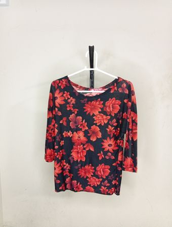You Yi Floral Print Long Sleeve Top