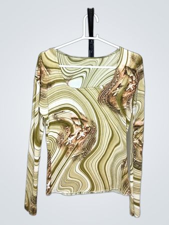 Langarmoberteil mit abstract Print