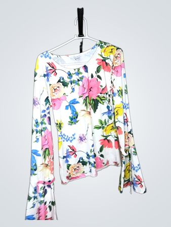 AMISU Floral Long Sleeve Top
