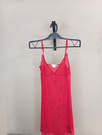 H&M Rotes Netz-Slipkleid