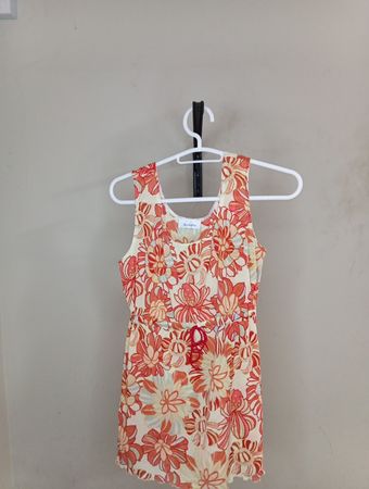 Ballon Floral Print Dress