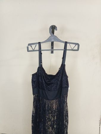 Schwarz Spitzen-Unterkleid