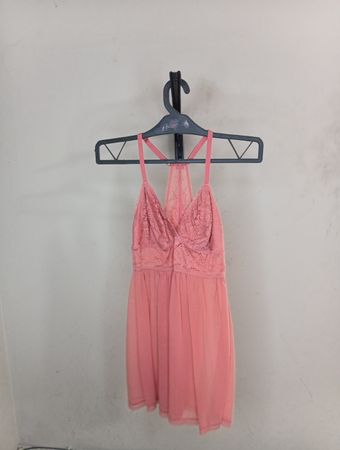 Rosa Spitzen-Babydoll