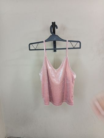 Pink Velvet Cami Top