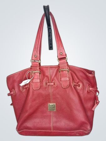 Dooney & Bourke Red Leather Tote Bag