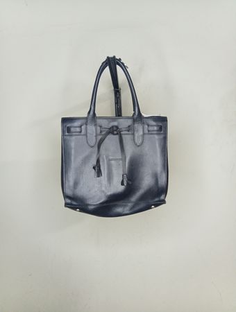 Bally Black Leather Tote Bag