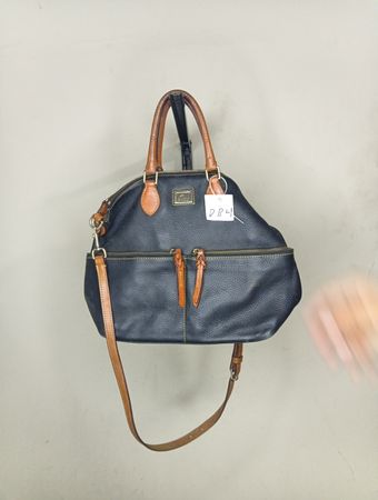 Dooney & Bourke Black Leather Satchel Handbag
