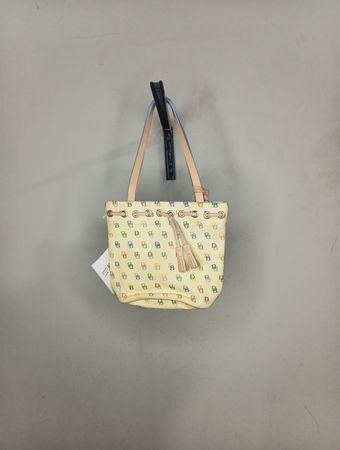 Dooney & Bourke Yellow Monogram Bucket Bag
