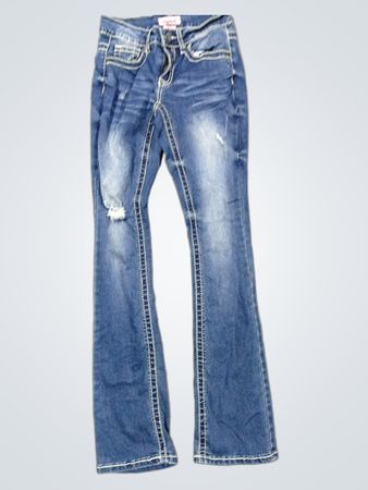Blue Bootcut Jeans