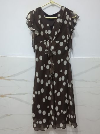 MSK Polka Dot Midikleid