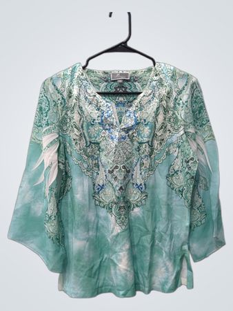 JM Collection Petite-Bluse