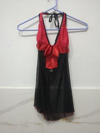 Schwarz und Rot Babydoll