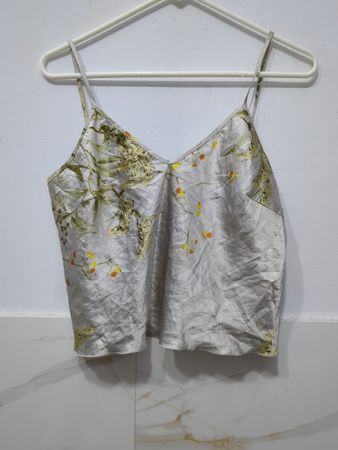 Spitzen-Top mit Blumenmuster
