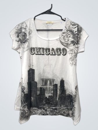 Sweet Gisele Chicago Skyline Grafik-T-Shirt