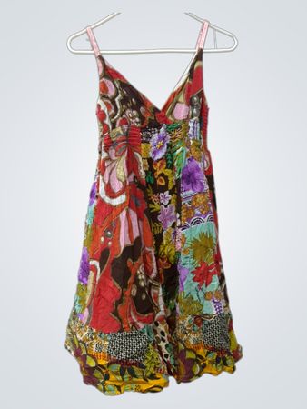 Derek Heart Patchwork Cami Kleid
