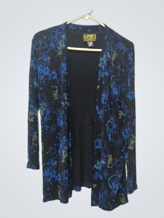 A Touch Of Class Clothing schwarzer Cardigan mit Blumenmuster