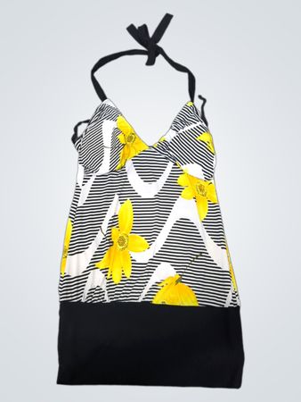 Body Central Neckholder-Top mit Blumenmuster