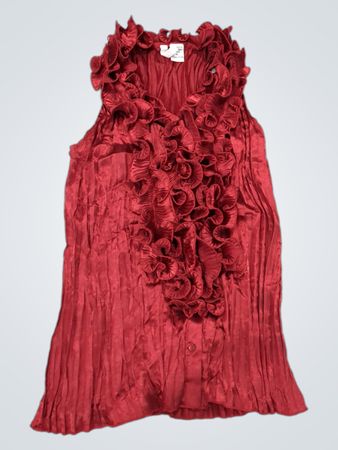 Somi Red Rüschige Bluse