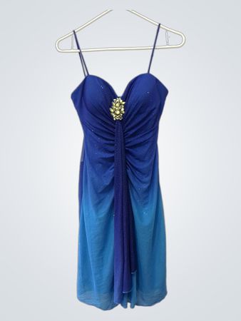 Reign On Blau Ombre Glitzekleid