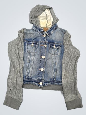 American Eagle Denim Hoodie Jacket
