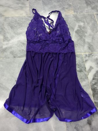 Avidlove Purple Lace Babydoll Lingerie