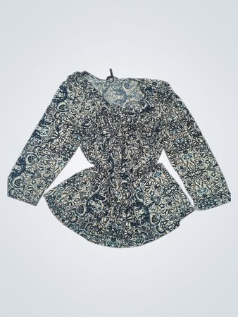 Daisy Fuentes Langarm-Bluse mit Aufdruck